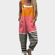 Katharina - Bequeme bedruckte Latzhose