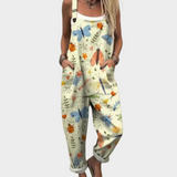 Herta - Bequeme bedruckte Latzhose