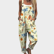 Herta - Bequeme bedruckte Latzhose