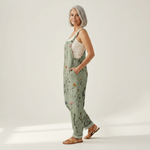 Annemarie Bequeme bedruckte Latzhose, Detailansicht