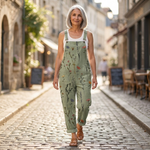 Annemarie - Bequeme bedruckte Latzhose - Gesamtansicht