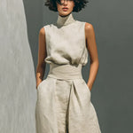Janina Minimalistisches zweiteiliges Set, Seitenansicht