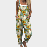 Helene - Bequeme bedruckte Latzhose