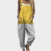 Marlene - Bequeme bedruckte Latzhose