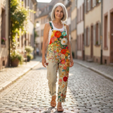 Barbara - Bequeme bedruckte Latzhose - Gesamtansicht