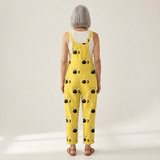 Magdalena - Bequeme bedruckte Latzhose - Detailansicht