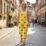 Magdalena - Bequeme bedruckte Latzhose - Gesamtansicht