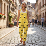 Magdalena - Bequeme bedruckte Latzhose - Gesamtansicht