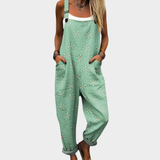 Ernestine - Bequeme bedruckte Latzhose
