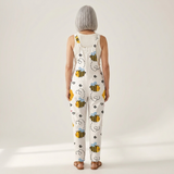 Leopoldine - Bequeme bedruckte Latzhose - Detailansicht