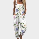 Klara - Bequeme bedruckte Latzhose