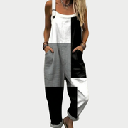 Theresia - Bequeme bedruckte Latzhose
