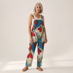Irmgard - Bequeme bedruckte Latzhose - Gesamtansicht