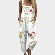 Hannelore - Bequeme bedruckte Latzhose