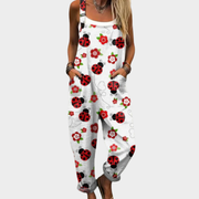 Ida - Bequeme bedruckte Latzhose