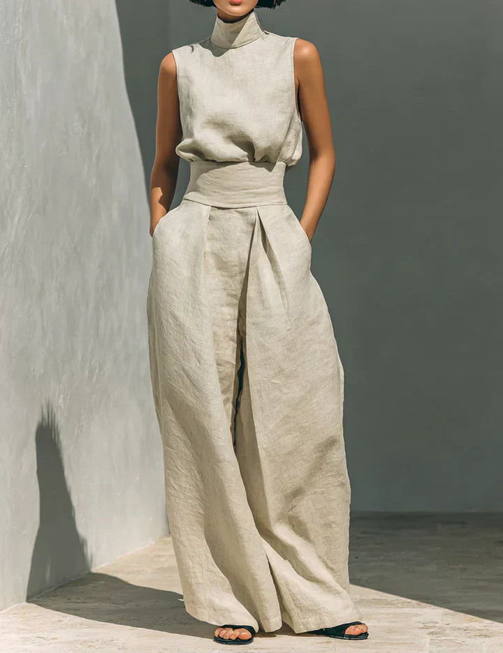 Janina Minimalistisches zweiteiliges Set, Seitenansicht