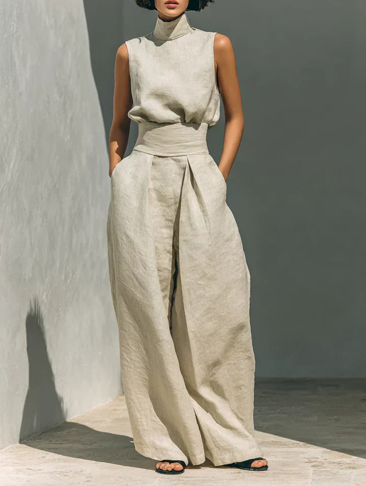 Janina Minimalistisches zweiteiliges Set, Seitenansicht