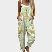 Mathilde - Bequeme bedruckte Latzhose