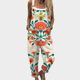 Notburga - Bequeme bedruckte Latzhose