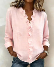 Beatrice | Edle Bluse mit V-Ausschnitt