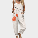 Gertrude - Bequeme bedruckte Latzhose