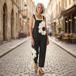 Anneliese - Bequeme bedruckte Latzhose - Gesamtansicht