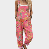 Eva - Bequeme bedruckte Latzhose