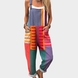 Christiane - Bequeme bedruckte Latzhose