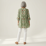 Blair | Lange Bluse mit Muster - Rückansicht