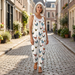 Rosemarie Bequeme bedruckte Latzhose, Produktansicht