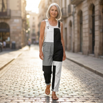 Theresia - Bequeme bedruckte Latzhose - Gesamtansicht