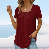 Nami | Fließende Bluse mit Karree-Ausschnitt