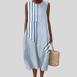Claire Alltags-Midikleid, Vorderansicht