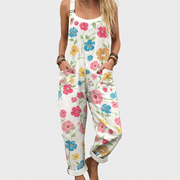 Ingrid - Bequeme bedruckte Latzhose