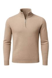 Windsor | Herrenpullover mit kurzem Reißverschluss