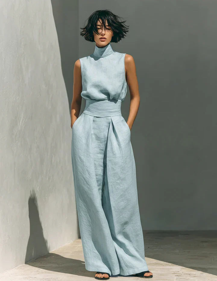 Janina Minimalistisches zweiteiliges Set, Detailansicht