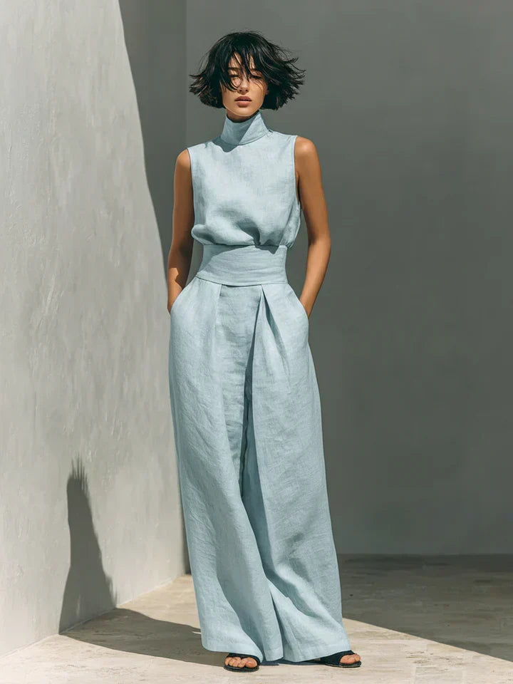 Janina Minimalistisches zweiteiliges Set, Detailansicht