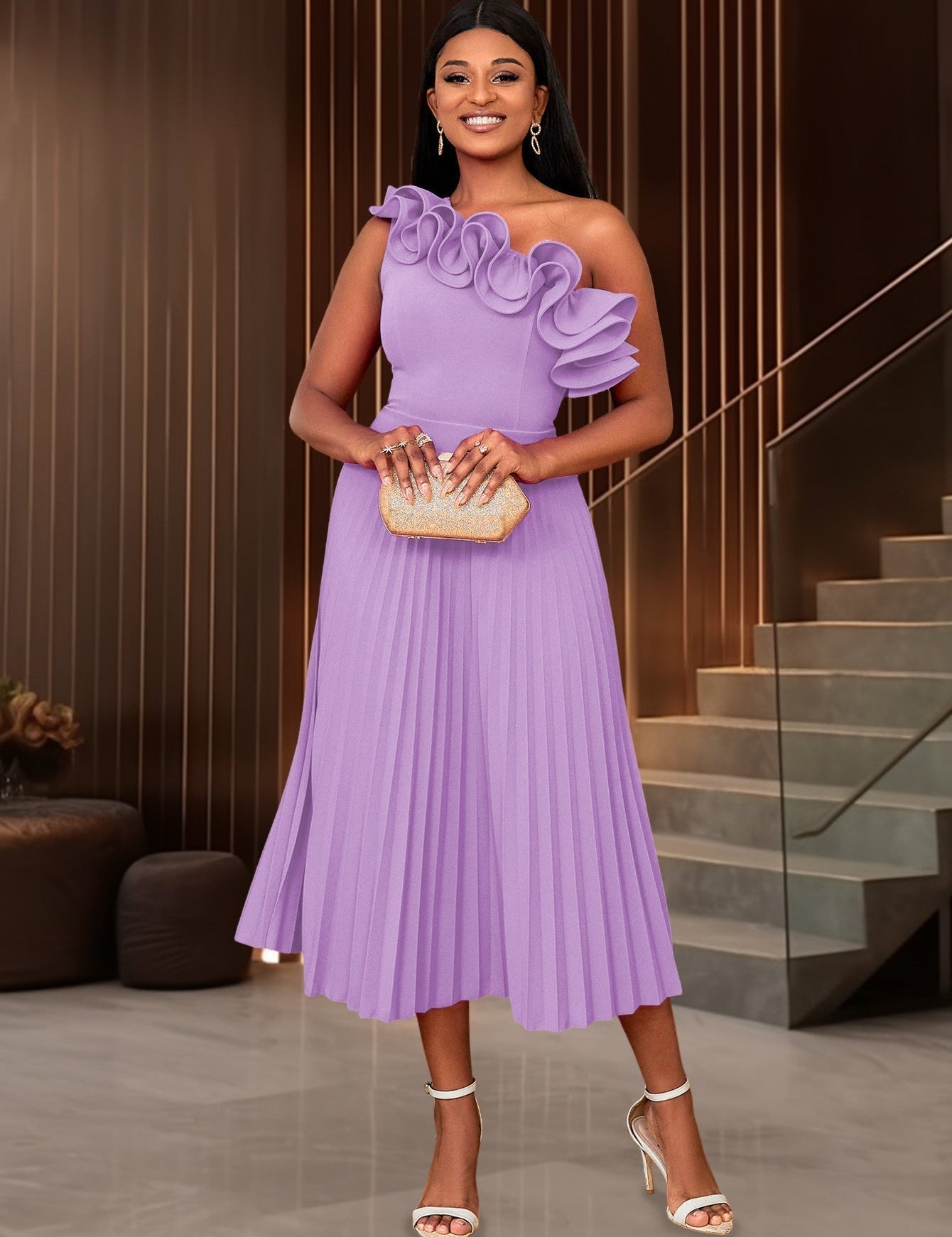 Adi™ - Couture Asymmetrisches Ein-Schulter-Abendkleid