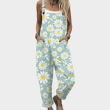 Gisela - Bequeme bedruckte Latzhose