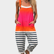 Johanna - Bequeme bedruckte Latzhose