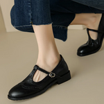 Johanna Elegante Damen-T-Steg-Schuhe, Nahaufnahme