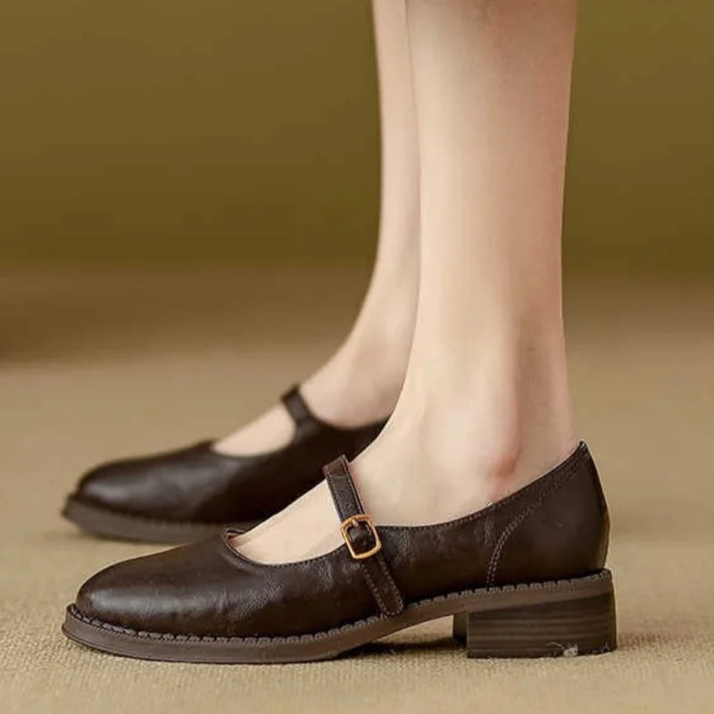 Marlene Klassische Mary-Jane-Schuhe, Seitenansicht