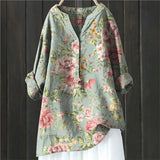 Mabel | Blumige französische Vintage-Bluse