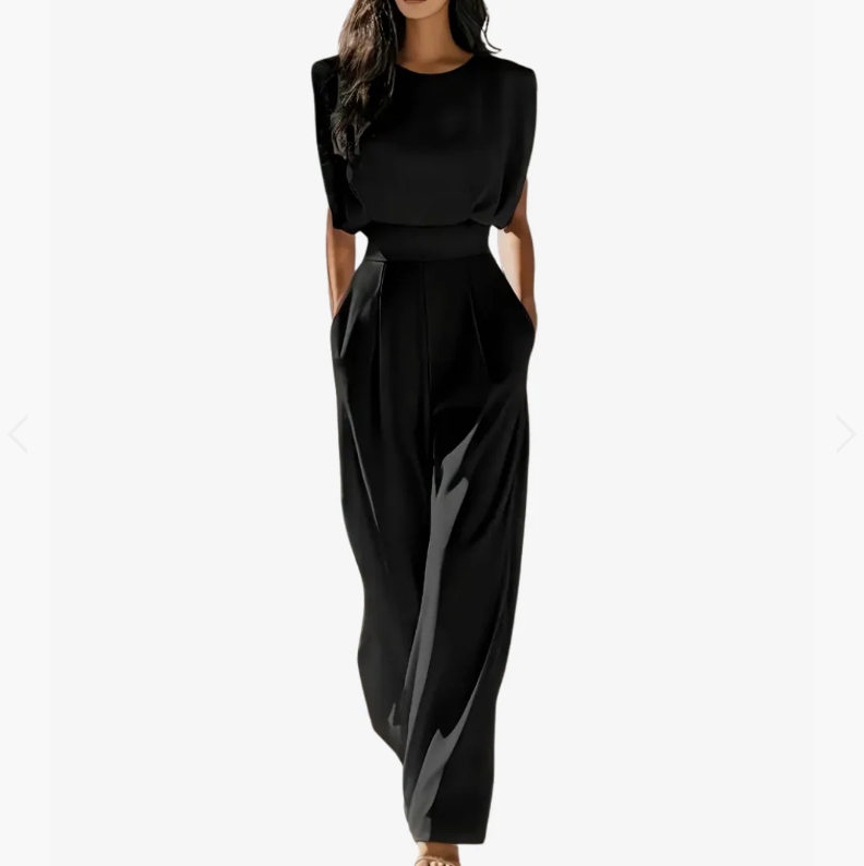 Ilka Jumpsuit mit anpassbarem Gürtel, Seitenansicht