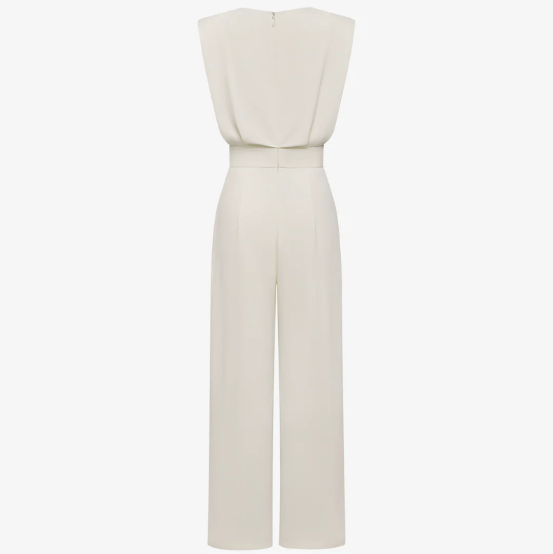 Ilka Jumpsuit mit anpassbarem Gürtel, Nahaufnahme