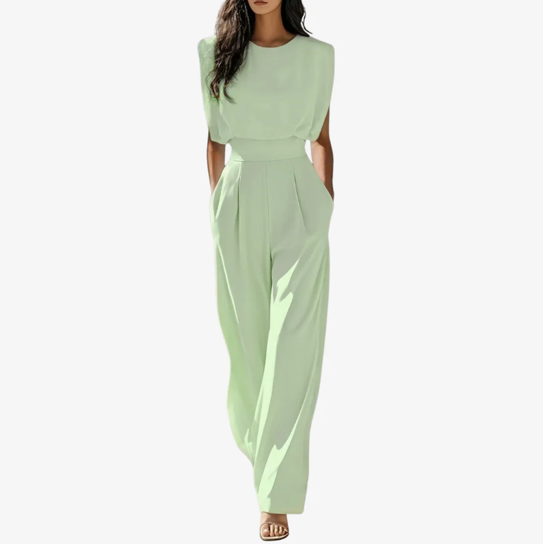 Ilka Jumpsuit mit anpassbarem Gürtel, Detailansicht