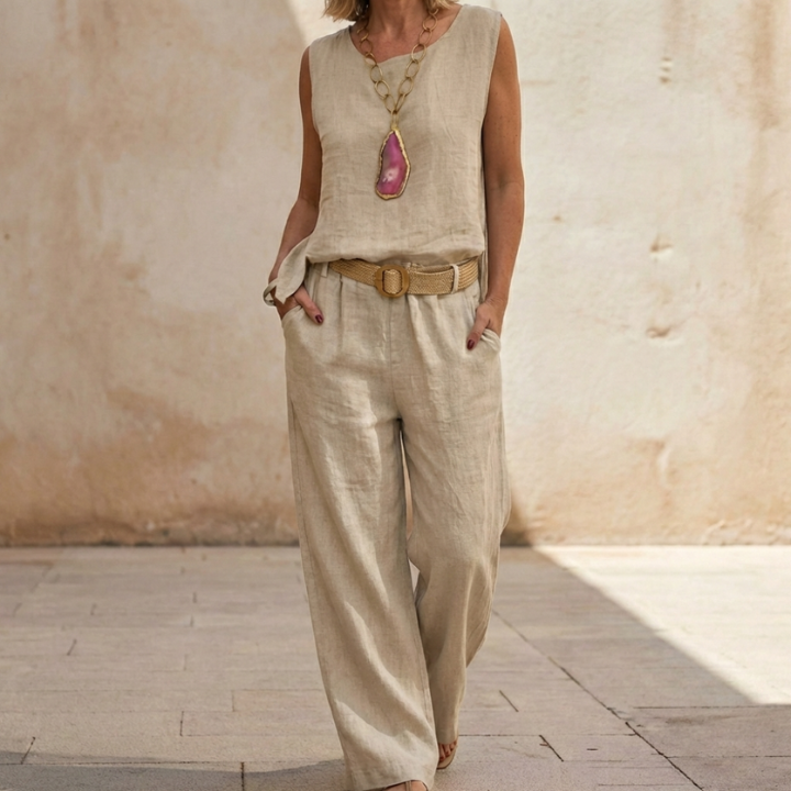 Ingrida Zweiteiliges Boho-Set, Seitenansicht