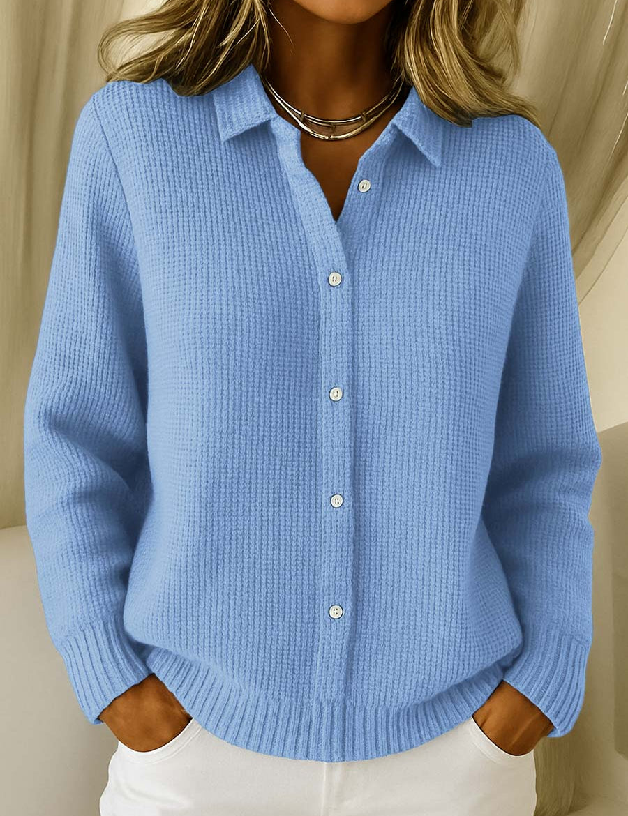 Katrina | Strukturierte Strickjacke mit Knöpfen