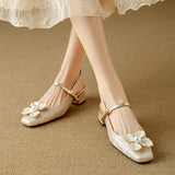 Mathilde Elegante Damenschuhe mit floralem Detail, Produktansicht