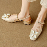 Mathilde Elegante Damenschuhe mit floralem Detail, Vorderansicht